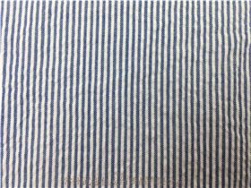细条纹泡泡布面料