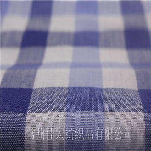 CVC45棉涤双层布,色织双层面料定制