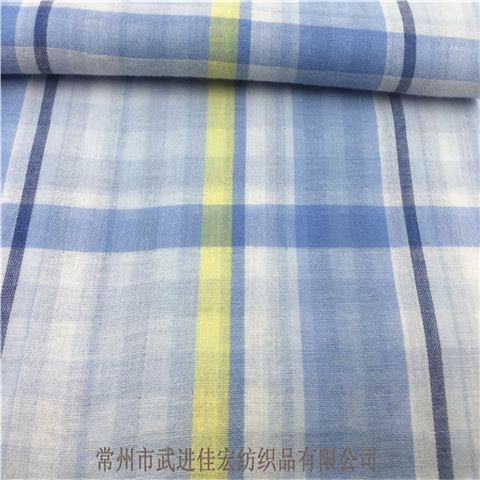 色织双层布，全棉格子双层布生产厂家