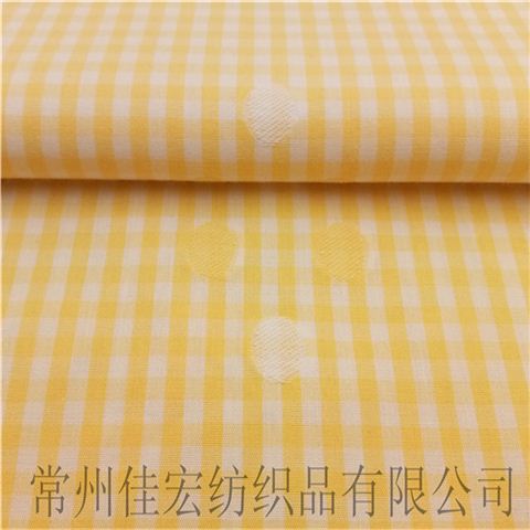 色织全棉提花剪花衬衫布,格子剪花面料