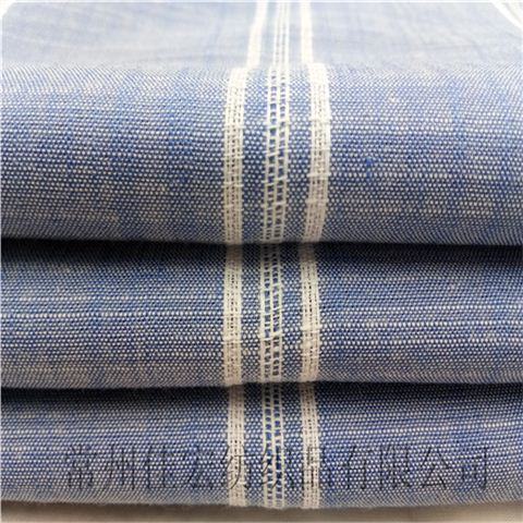 提花竹节布,全棉条子布厂家