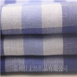 CVC45棉涤双层布,色织双层面料定制