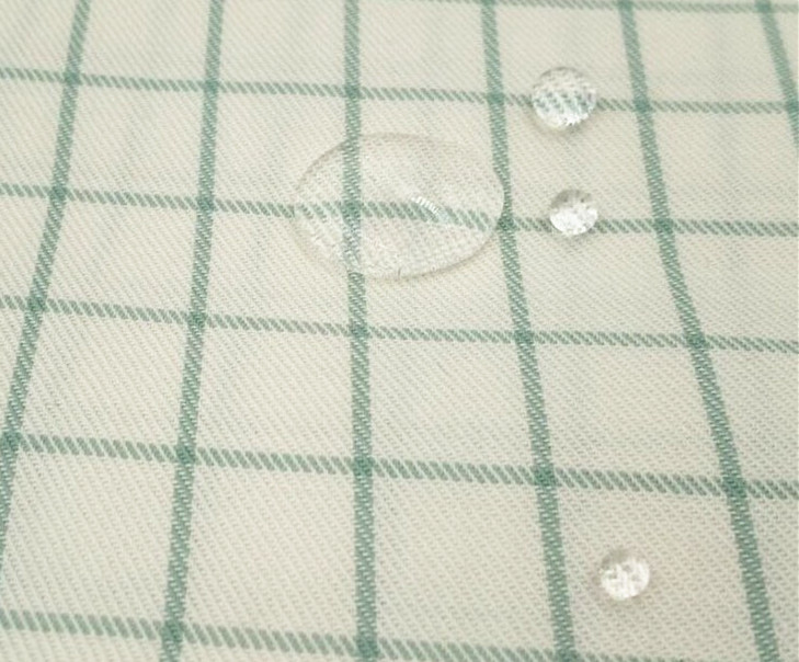 全棉防水格子布