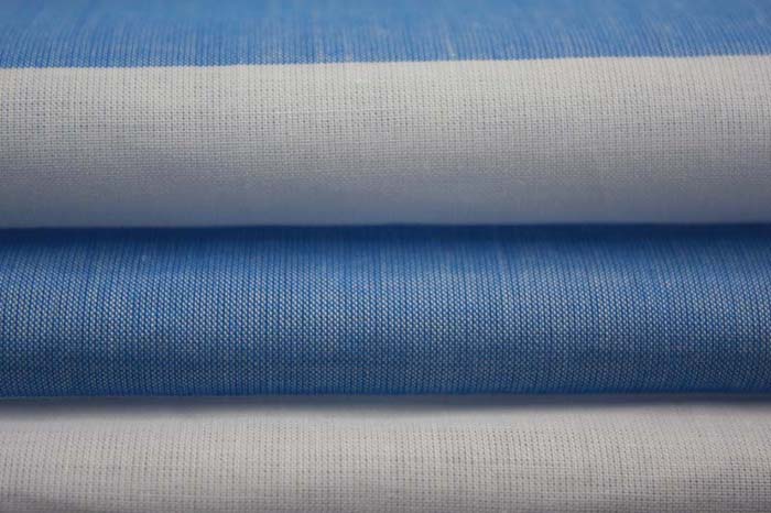 BLUE EXCHANGE最美巴厘纱横条衬衫面料,佳宏纺织生产