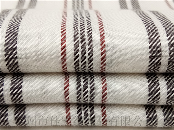 色织人棉条子布,人造棉条纹布厂家